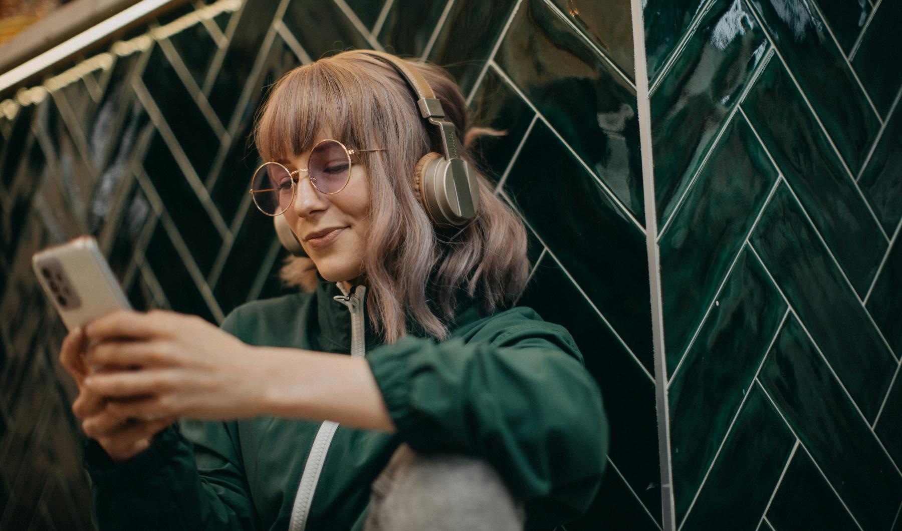 a person holding a phone