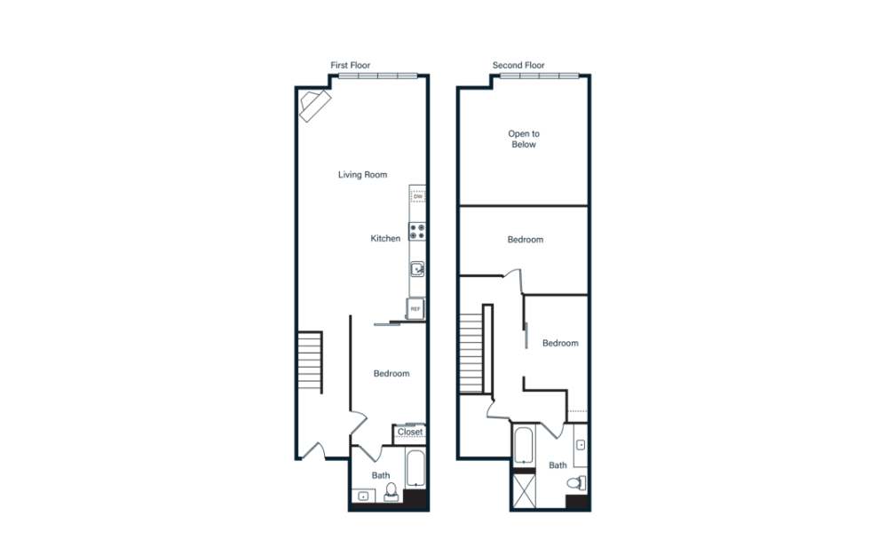 C9L - 3 bedroom floorplan layout with 2 bathrooms and 1715 square feet
